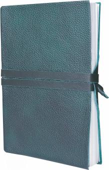 Скетчбук А5 72л "Римские каникулы", кожаная обложка, изумрудный, Гознак (3)