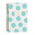 Тетрадь А5 60л клетка на гребне "Mint polka dots", BV/7-60-201/16 (20)