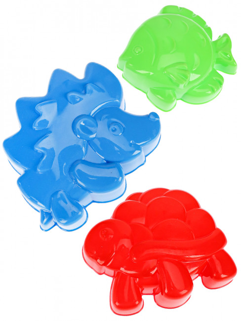 Песочный набор №3: формочки для песка ассорти 3шт, Рыжий Кот/И-6795 Песочный набор №3: формочки для песка ассорти 3шт, Рыжий Кот/И-6795