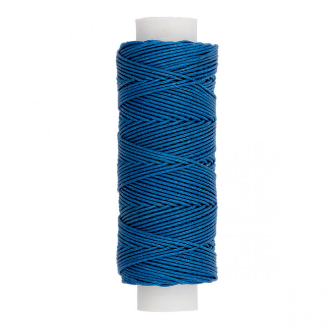 Нитки 0.55мм 25м для кожи вощёные кручёные, № 008 синий, Промысел/LC-004 Нитки 0.55мм 25м для кожи вощёные кручёные, № 008 синий, Промысел/LC-004