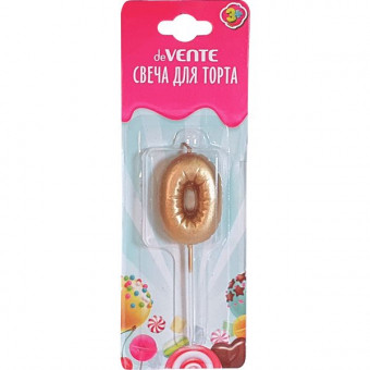 Свеча-цифра для торта "deVENTE. Воздушный шарик" 0, размер свечки 4,2x3,0x1,4 см, цвет золотистый, в пластиковой коробке с подвесом (24) Свеча-цифра для торта "deVENTE. Воздушный шарик" 0, размер свечки 4,2x3,0x1,4 см, цвет золотистый, в пластиковой коробке с подвесом (24)