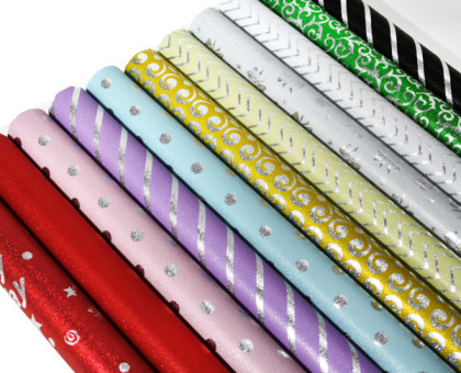 БУМАГА УПАКОВОЧНАЯ В РУЛОНАХ 70*200 ЦВЕТА АССОРТИ AR-6628 (50/100)