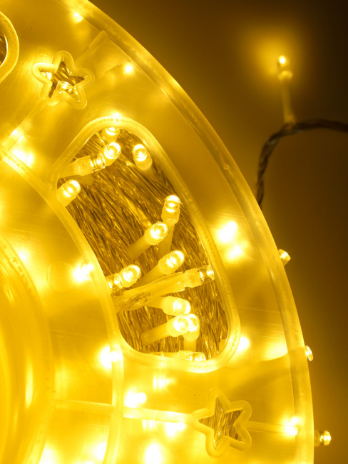 Гирлянда уличная "Ночные огни" 500 ламп 50 метров, теплый свет, от сети 220В MILAND/НГУ-0076