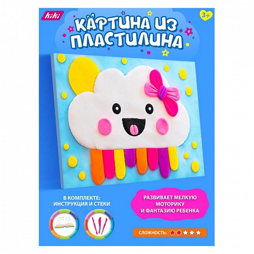 Картина из воздушного пластилина "Веселое облачко", KiKi/PK002 Картина из воздушного пластилина "Веселое облачко", KiKi/PK002