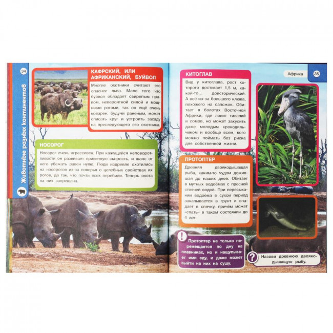 Энциклопедия с развивающими заданиями «Животные разных континентов». Формат: 165х215мм 96стр, Умка (серия Хочу всё знать)