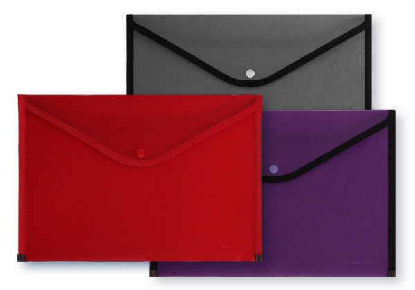 Папка на кнопке А4 пластиковая, 400г/м2, Asmar (36)