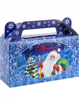 Коробка для конфет "Дед Мороз и друзья у елки", сундучок, MILAND/ПП-5566