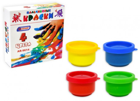 Пальчиковые краски 4цв, Asmar (12)