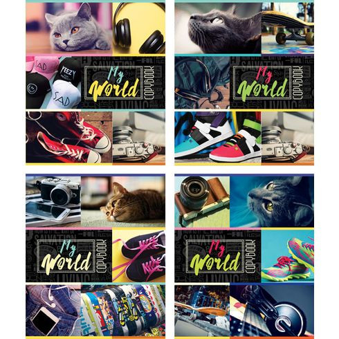 Тетрадь общая А5 скоба 96л. клетка "Стиль и увлечения" ламинация глянцевая (ассорти)(5/50) Тетрадь общая А5 скоба 96л. клетка "Стиль и увлечения" ламинация глянцевая (ассорти)(5/50)