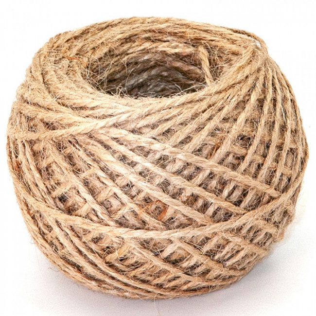 Веревка джутовая 2м*30м, бежевая, Магистр/MAGдж-1111 (24)