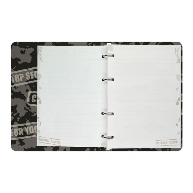 Тетрадь А5 80л линия "Secret agent" со сменным блоком, на кольцах, BV/7-80-631/11 (16)