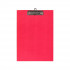 Планшет А4 PVC  WENZER OFFiCE с метал. прижимом, красный, 601272