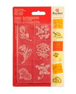 Штамп силиконовый прозрачный, 6 рисунков, Rayher/2859400