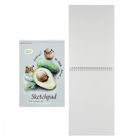 Блокнот для эскизов/скетчбук А4 (200*290) 20л 2000г/м2 обл мягк карт дв спир жест подлож перф Феникс 52756