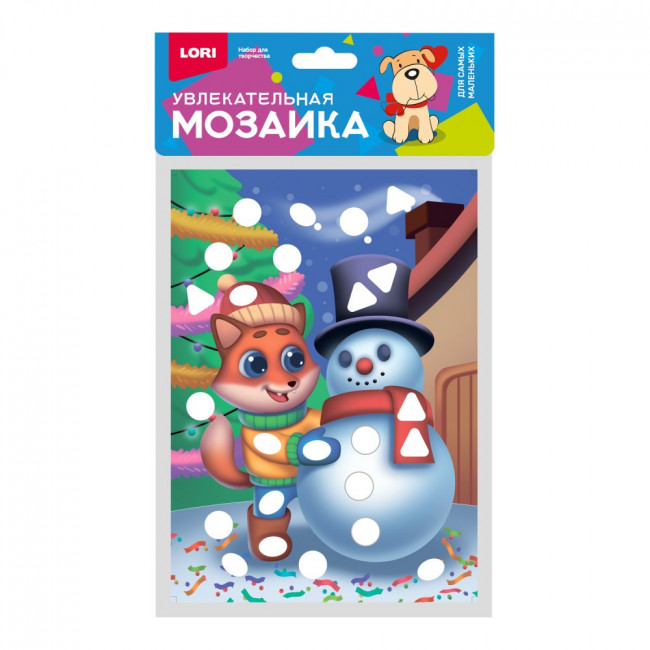 Мозаика металлизированная, малый набор "Лисёнок", LORI/Км-038 (25)