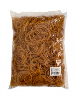 Банковская резинка 1000 г, WENZER OFFiCE "Premium" 100% каучук, диаметр 50 мм (25)