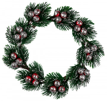 Декоративный венок 18см с ягодами, №01, 1шт, Blumentag/WDD-08 Декоративный венок 18см с ягодами, №01, 1шт, Blumentag/WDD-08