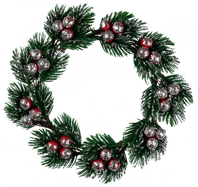 Декоративный венок 18см с ягодами, №01, 1шт, Blumentag/WDD-08 Декоративный венок 18см с ягодами, №01, 1шт, Blumentag/WDD-08
