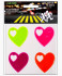 Наклейки световозвращающие 50x50мм "Сердца", ассорти цветов, deVENTE/9083900 Наклейки световозвращающие 50x50мм "Сердца", ассорти цветов, deVENTE/9083900