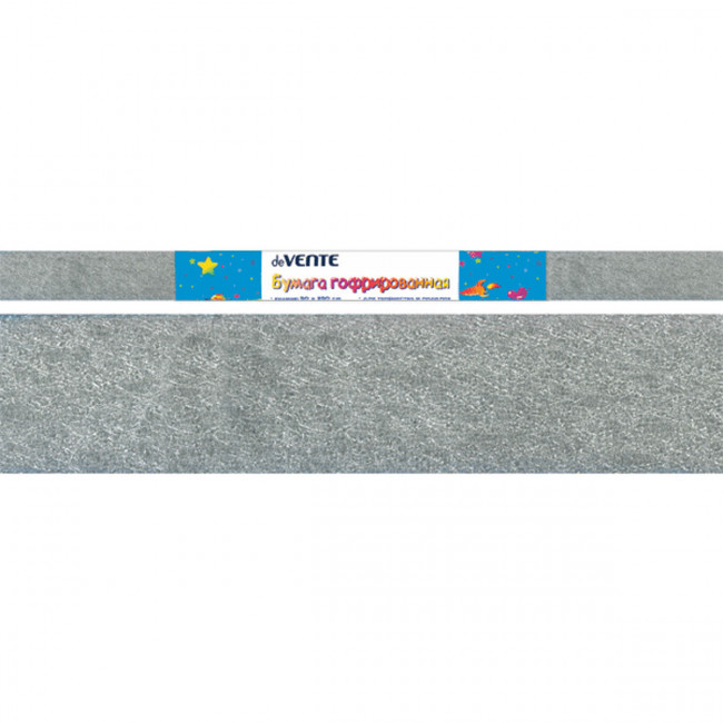 Бумага крепированная 50*250см, 22г/кв.м., серебро deVENTE 8040808