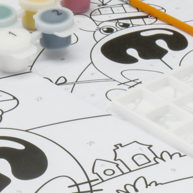 Картина по номерам для малышей "Пёсик-рыболов" LORI (10)