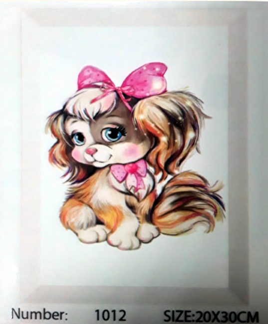 Алмазная мозаика: 30*20 см; состав: акриловые круглые стразы, стилус, лоток, желеобразный клей, металл. крепеж для подвешивания, пинцет,МС-5409-1012