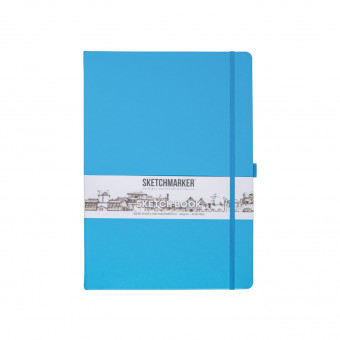 Блокнот для зарисовок 140г/кв.м 21*29.7см 80л, твердая обложка, синий неон, Sketchmarker/23148014SM Блокнот для зарисовок 140г/кв.м 21*29.7см 80л, твердая обложка, синий неон, Sketchmarker/23148014SM