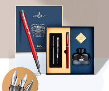 Ручка в футляре  TJ-11 Montagut 0.5мм перьевая, Красная, металлический корпус, поршневая + чернила 30мл, сменное перо, сменная ручка роллер с стержнем, в к/кор M308 (1/10) Ручка в футляре  TJ-11 Montagut 0.5мм перьевая, Красная, металлический корпус, поршневая + чернила 30мл, сменное перо, сменная ручка роллер с стержнем, в к/кор M308 (1/10)