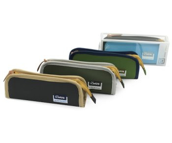 Пенал   TR-AA05312 "Nature" треугольный, полиэстер, на молнии, цвета ассорти, в упаковке ПВХ (1/4/144)