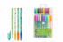 Набор гелевых ручек: "АВОКАДО"; ароматизированные, с блёстками, НЕОН, цветной пластиковый корпус с рисунком-авокадо, цветной колпачок /в цвет чернил/, упаковка с европодвесом, 24 цвета.