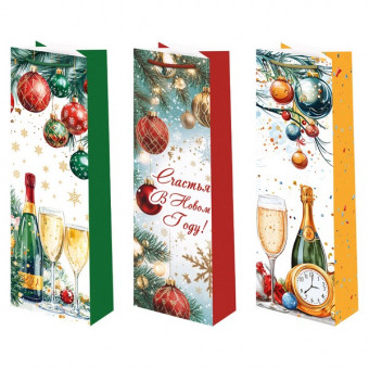 Сум12-36 лам.матовая микс (набор 3 шт.) НГ Бутылка Микрос