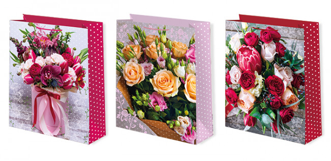 Пакет подарочный 26-32 лам.матовый микс (уп. по 12 шт.) Женская Микрос