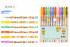 Набор гелевых ручек: "ТИГРЫ"; ароматизированные, с блёстками, прозрачный пластиковый корпус с рисунком, цветной колпачок /в цвет чернил/, упаковка с европодвесом, 12 цветов.