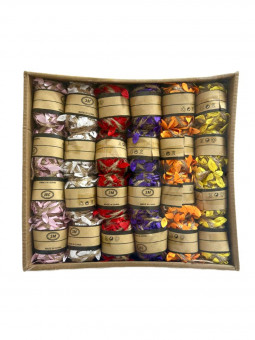 Веревка джутовая 3м, цветная с лепестками, Магистр/MAGдж-1110 (24)