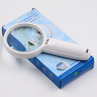 Лупа d-75мм 3X, с подсветкой, MAYLOTT/MG6B-5 (10)