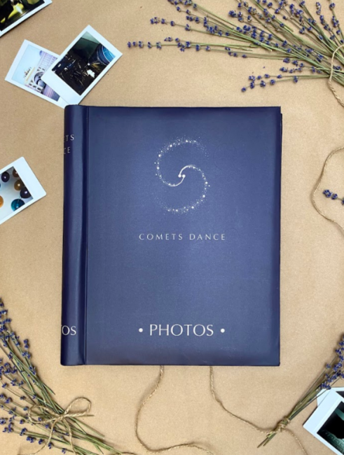 Фотоальбом на 10 магнитных листов 23х28 см "Танец комет", внутр. спираль "comet dance", 10228010/171023/5183101, FA 10М.008