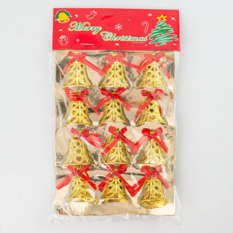 Колокольчики золотые 3 см, 12 шт, Микрос/ч47264 Колокольчики золотые 3 см, 12 шт, Микрос/ч47264