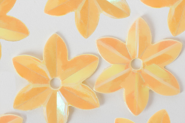 Пайетки 13мм 10г россыпью, св. персиковый. Zlatka/ZF-04 №20