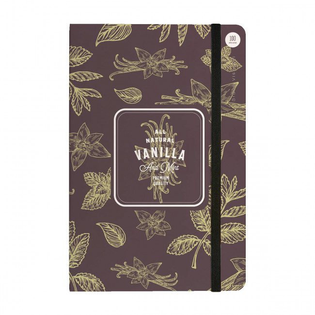 Записная книжка А5 100л клетка "Megapolis Journal. Botanic Collection. Vanilla", BV/3-477/13 (8)