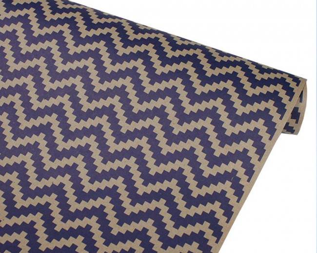 Бумага крафт бур.70гр рис.C "Волны кубики синие" БК39993 0,72м x 10 м Бумага крафт бур.70гр рис.C "Волны кубики синие" БК39993 0,72м x 10 м