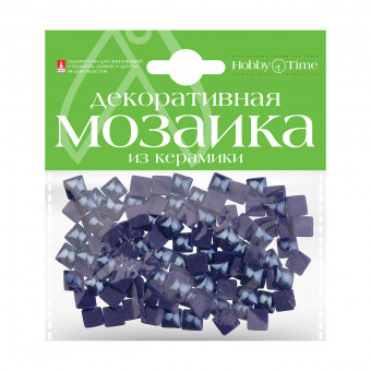 Мозаика 8Х8мм декоративная  из керамики, 100шт, фиолетовая, BV/2-332/11 Мозаика 8Х8мм декоративная  из керамики, 100шт, фиолетовая, BV/2-332/11