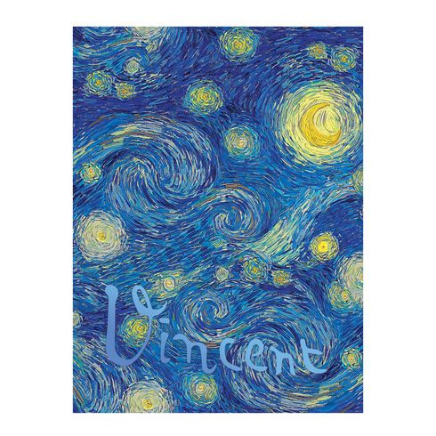 Тетрадь для записей со сменным блоком А5 160л. клетка "Vincent" ламинация матовая