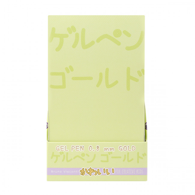 Ручка гелевая 0,8мм золотая "UniWrite. Kawaii Animals", BV/20-0372/02 (24)