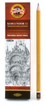 Карандаш KOH-I-NOOR 1500 8B заточенный (12)