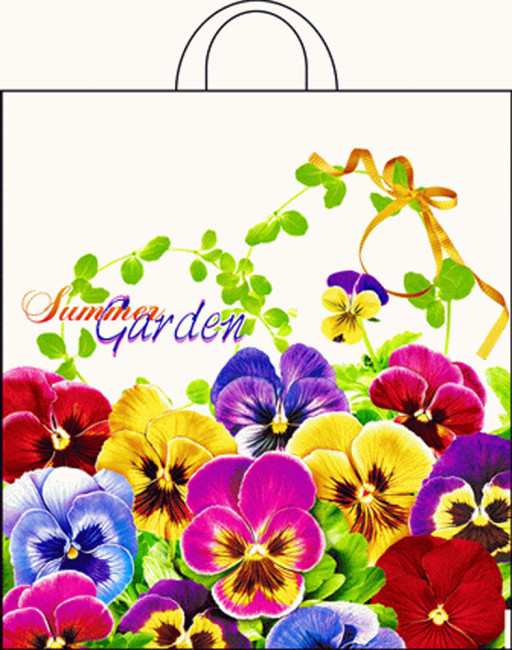 Пакет ПНД петлевой 38*42 40 мкм "Летний сад"