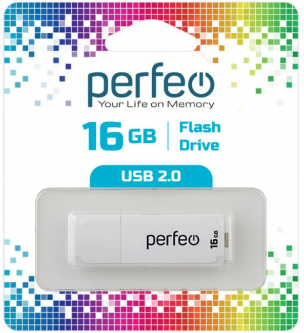 USB 16GB, C04 White, Perfeo USB 16GB, C04 White, Perfeo