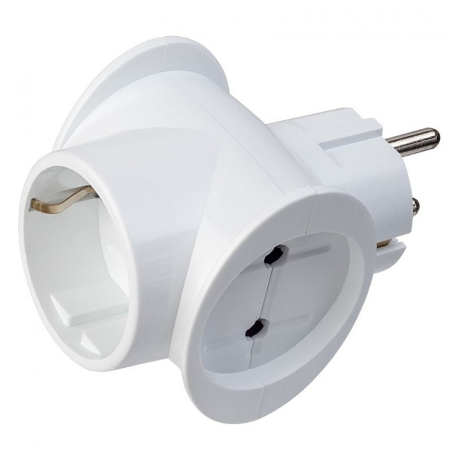 Сетевой разветвитель "RU POWER'', 3 гнезда, 16А, без заземления, цвет белый, Perfeo/PF_C3361 Сетевой разветвитель "RU POWER'', 3 гнезда, 16А, без заземления, цвет белый, Perfeo/PF_C3361