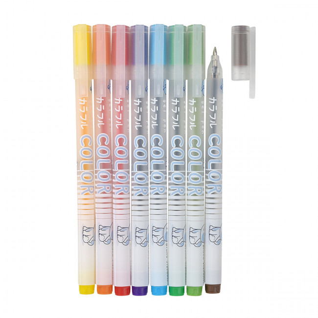 Набор гелевых ручек 0,5мм "Colors. Kawaii animals", 8 цв.,BV/20-0362 Набор гелевых ручек 0,5мм "Colors. Kawaii animals", 8 цв.,BV/20-0362