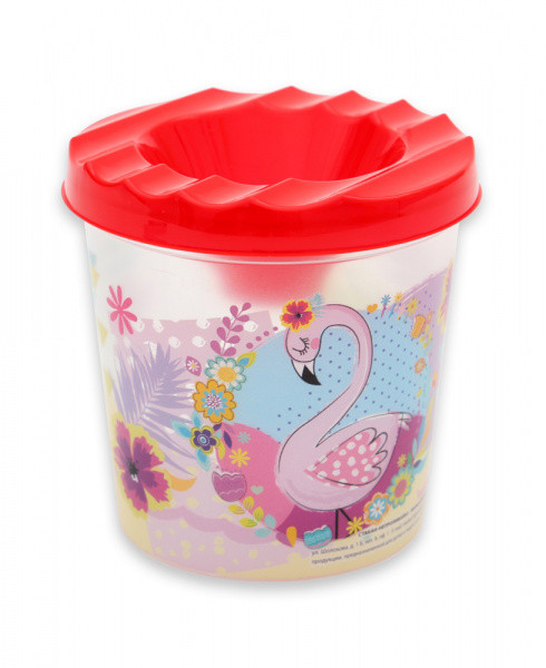 Стакан-непроливайка одинарный ФЛАМИНГО И КАКТУСЫ прозрачный, печать хол. фольгой (10) Стакан-непроливайка одинарный ФЛАМИНГО И КАКТУСЫ прозрачный, печать хол. фольгой (10)