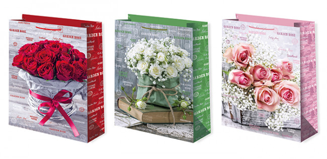 Пакет подарочный 33-45 лам.матовый микс (уп. по 12 шт.) Женская Микрос